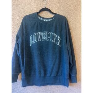 VS Pink Dark Gray Crewneck